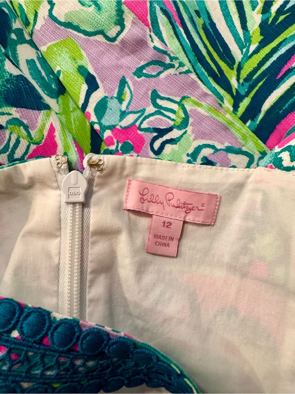 Lilly Pulitzer Vena Stretch Shift Dress – Early Bloomer – Size 12 – NWOT - Picture 9 of 9